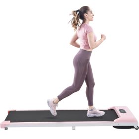 2 in 1 Under Desk Electric Treadmill 2.5HP; with Bluetooth APP and speaker; Remote Control; Display; Walking Jogging Running Machine Fitness Equipment