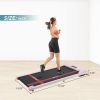 2 in 1 Under Desk Electric Treadmill 2.5HP; with Bluetooth APP and speaker; Remote Control; Display; Walking Jogging Running Machine Fitness Equipment