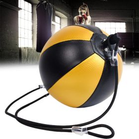 Home Hanging Pear Shape Boxing Training Equipment Speed Ball (Option: Black gold)