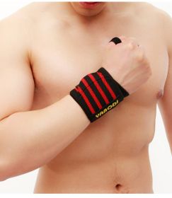 Fitness Wrist Bandage Anti Sprain Sports (Option: Red-Four stripes-50x8)