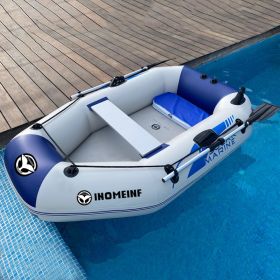 Rubber Boat Thickened Hard Bottom Motor Inflatable Boat Kayak Bare Boat (Option: Set13)