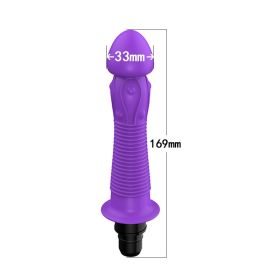 Modified Fascia Gun Silicone  Accessories Head (Option: R4 purple-12to13mm)