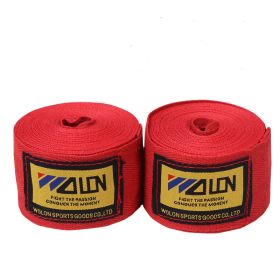 Boxing Bandage Elastic Boxing Hand Wrap Muay Thai Fighting (Option: Red-3 M Two)