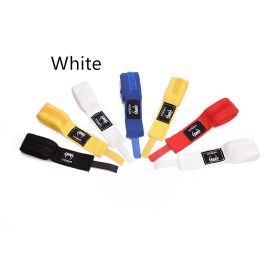 Boxing Bandage Elastic Boxing Hand Wrap Muay Thai Fighting (Option: White-5 M Two)