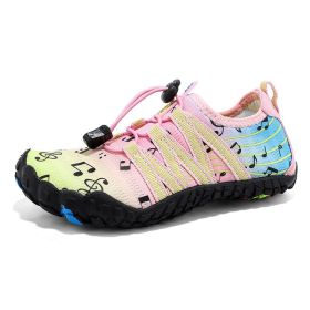 Children's Fashion Simple Water Sports Shoes (Option: Pink-26)