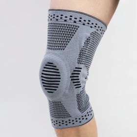 Short Nylon Silicone Spring Protective Gear (Option: L-Gray Single Price)