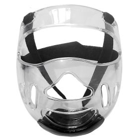 Transparent Removable Taekwondo Protective Belt Hole Helmet (Option: Large adult size)