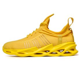 Women and Men Sneakers Breathable Running Shoes Outdoor Sport Fashion Comfortable Casual Couples Gym Mens Shoes Zapatos De Mujer (Color: G157 Yellow, Shoe Size: 40)