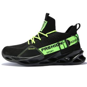 Women and Men Sneakers Breathable Running Shoes Outdoor Sport Fashion Comfortable Casual Couples Gym Mens Shoes Zapatos De Mujer (Color: G133 Black Green, Shoe Size: 38)