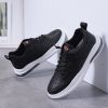 Fashion Women Men Casual Shoes Comfortable Breathable Sneakers Lace Up Air Cushion Spring Autumn Winter Leather Wear-resistant