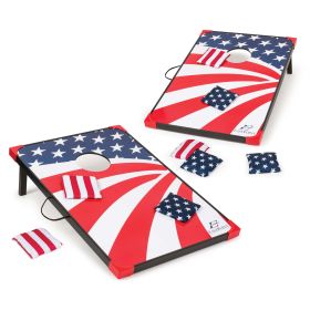 Sports Americana Cornhole Boards (Color: Red)