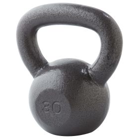 30lb Cast Iron Hammertone Finish Kettlebell, Single (Assembled Product Weigh: 30 lb)