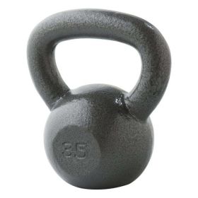 30lb Cast Iron Hammertone Finish Kettlebell, Single (Assembled Product Weigh: 35 lb)