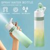 Spray Water Bottle For Outdoor Sport Fitness Water Cup Large Capacity Spray Bottle BPA Free Drinkware Travel Bottles Kitchen Gadgets Eco-Friendly Larg