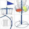 12-Chain Disc Golf Goal for Target Practice, Blue