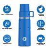 Healter 850ml Travel Vacuum Flask;  Water Thermos Bottle for Coffee;  Built-in Lid Cup;  Stainless Steel;  Thermal Tea Mug;  Sport Bottles